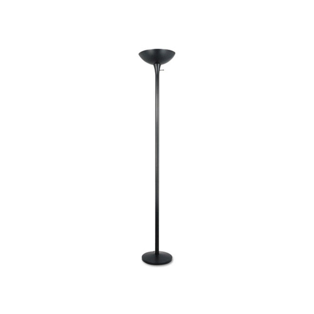 Torchier Floor Lamp, 12.5w x 12.5d x 72h, Matte Black. Picture 2