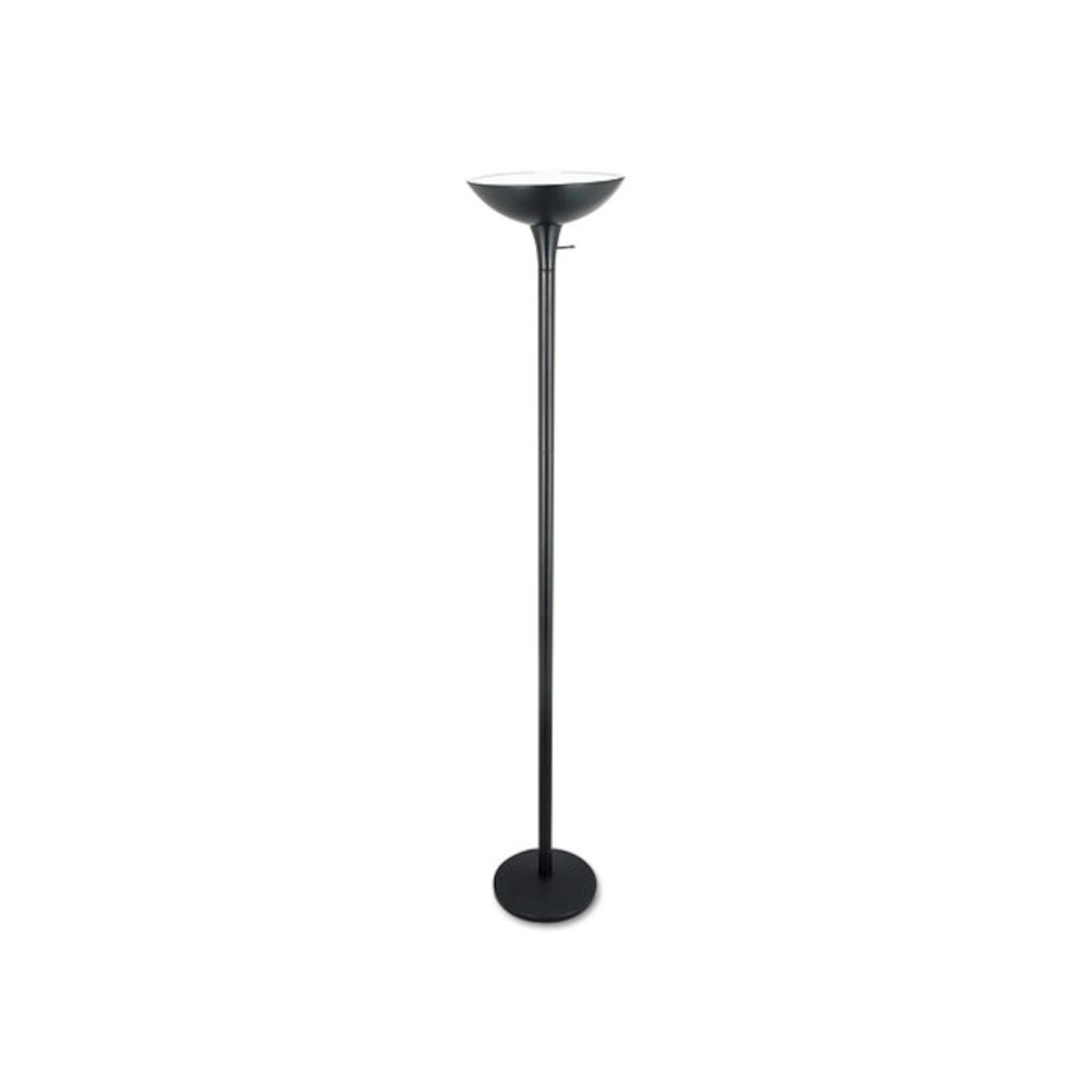 Torchier Floor Lamp, 12.5w x 12.5d x 72h, Matte Black. Picture 1