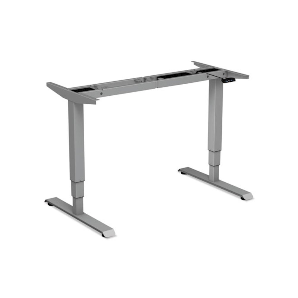 Alera AdaptivErgo Sit-Stand 3-Stage Electric Height-Adjustable Table Base w/Memory Control, 48.06 x 24.35 x 25 to 50.7, Gray. Picture 1