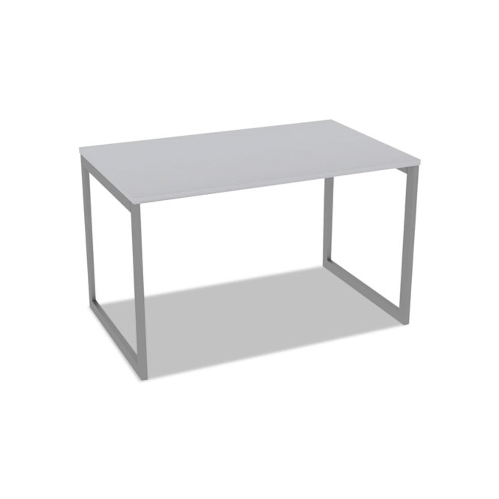 Alera Open Office Desk Series Adjustable O-Leg Desk Base, 47.25 to 70.78w x 29.5d x 28.5h, Silver. Picture 6
