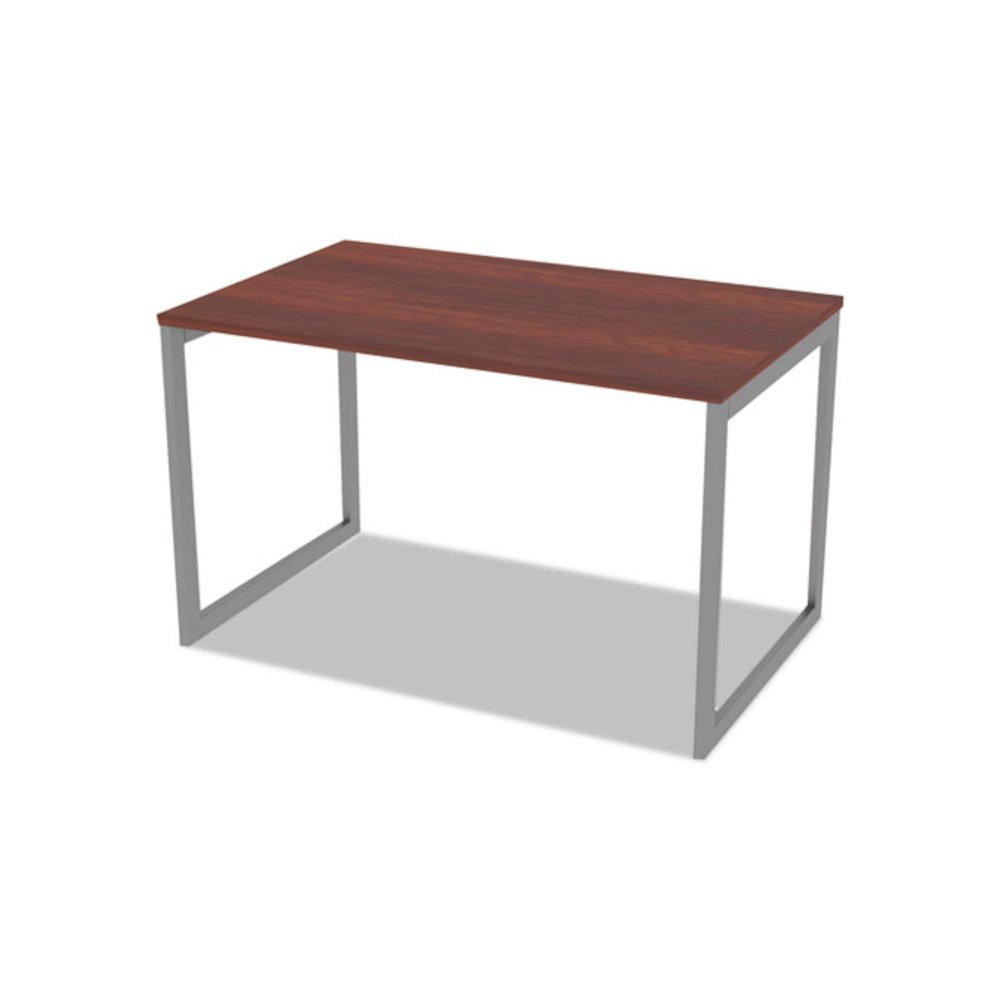 Alera Open Office Desk Series Adjustable O-Leg Desk Base, 47.25 to 70.78w x 29.5d x 28.5h, Silver. Picture 10