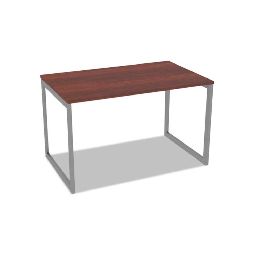 Alera Open Office Desk Series Adjustable O-Leg Desk Base, 47.25 to 70.78w x 29.5d x 28.5h, Silver. Picture 4