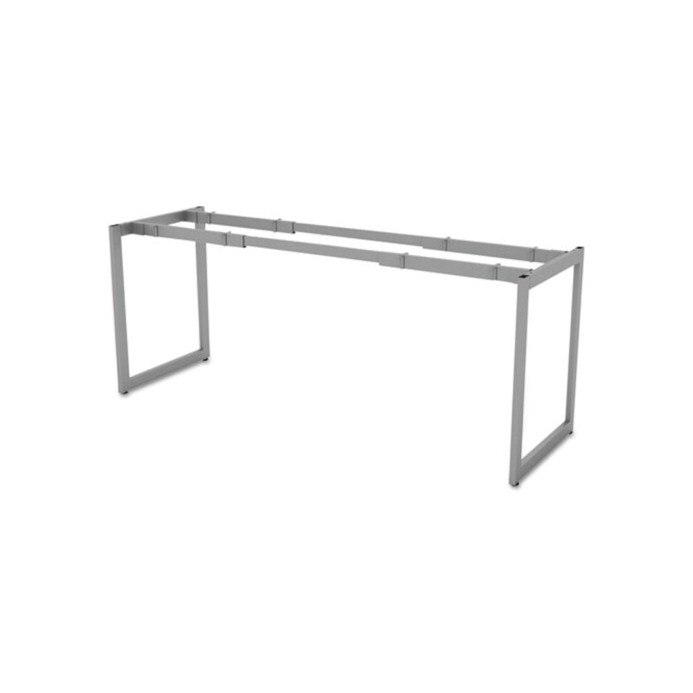 Alera Open Office Desk Series Adjustable O-Leg Desk Base, 47.25 to 70.78w x 23.63d x 28.5h, Silver. Picture 2