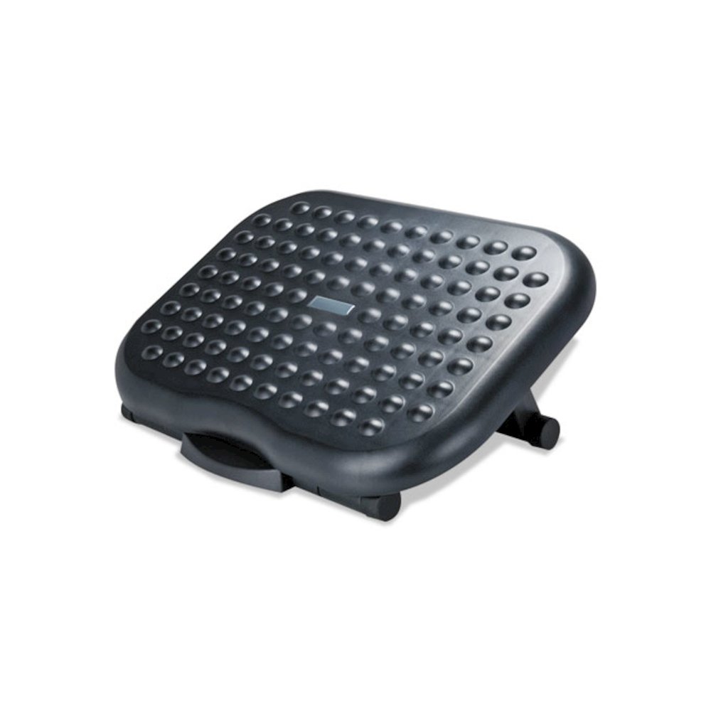 Relaxing Adjustable Footrest, 13.75w x 17.75d x 4.5 to 6.75h, Black. Picture 4