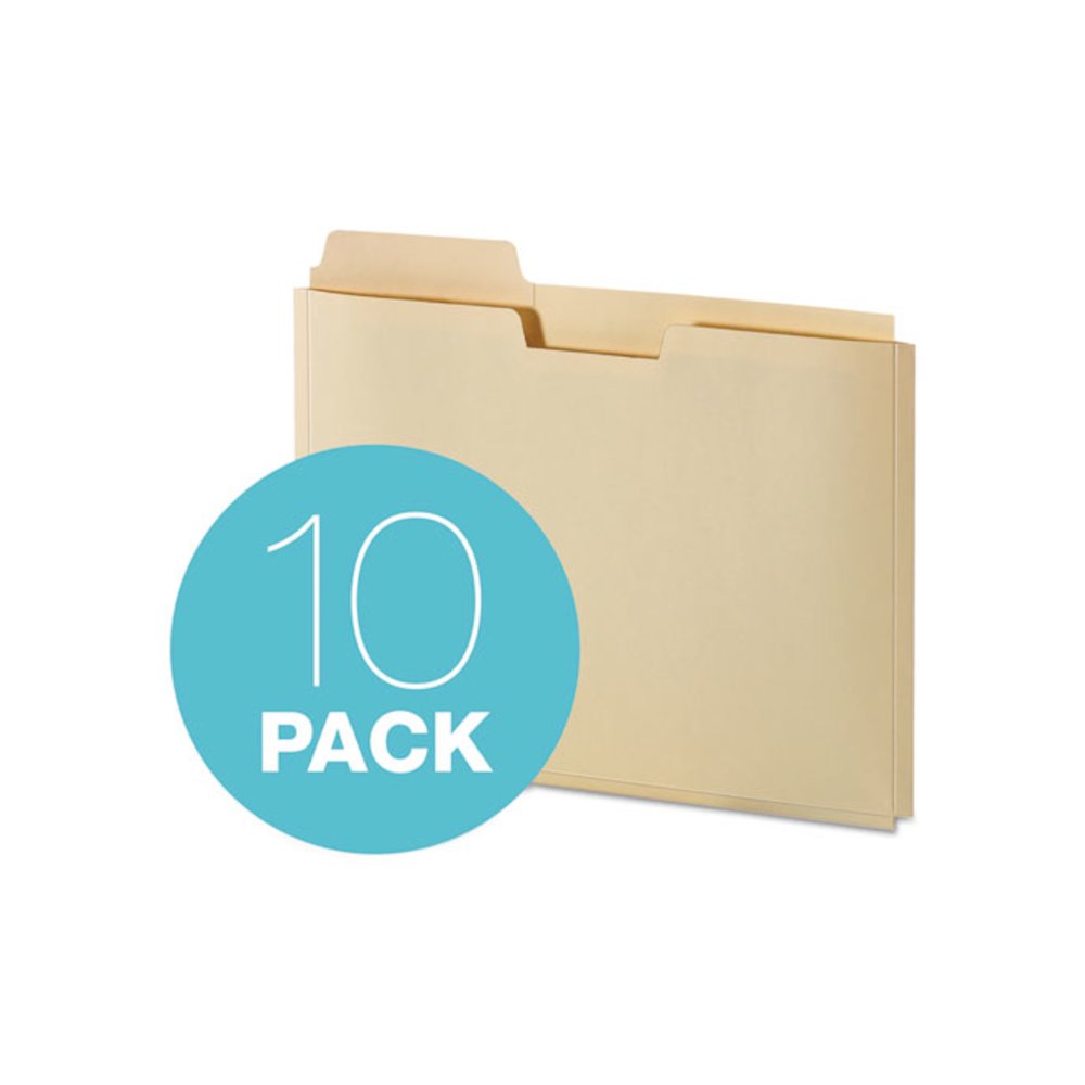 File Folder Pocket, 0.75" Expansion, Letter Size, Manila, 10/Pack. Picture 5