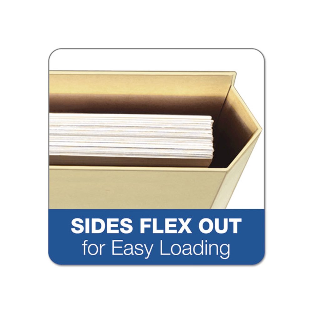 File Folder Pocket, 0.75" Expansion, Letter Size, Manila, 10/Pack. Picture 2