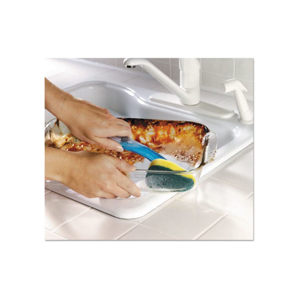 Soap-Dispensing Dishwand, 2.5 x 9.5, Yellow/Green, 4/Carton. Picture 3