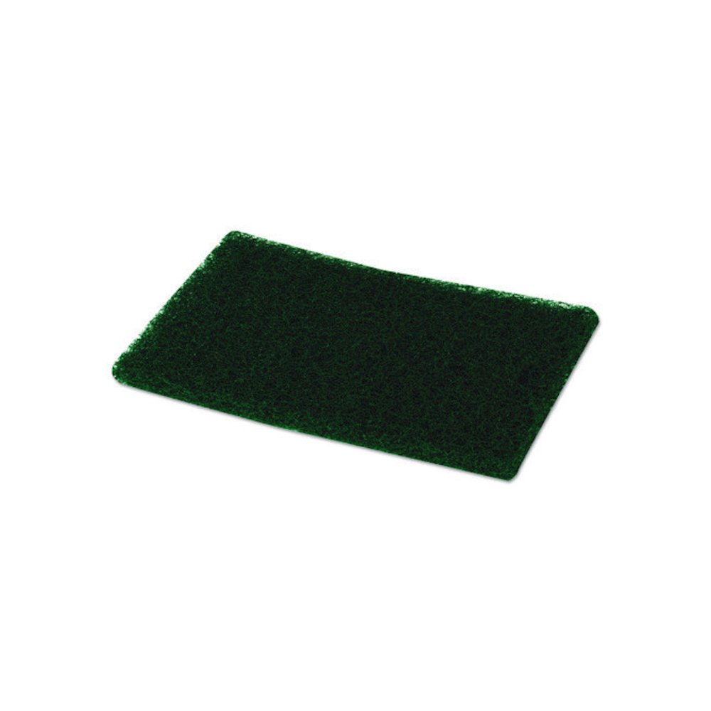 Heavy-Duty Scouring Pad, 6 x 9, Green, 15/Carton. Picture 10
