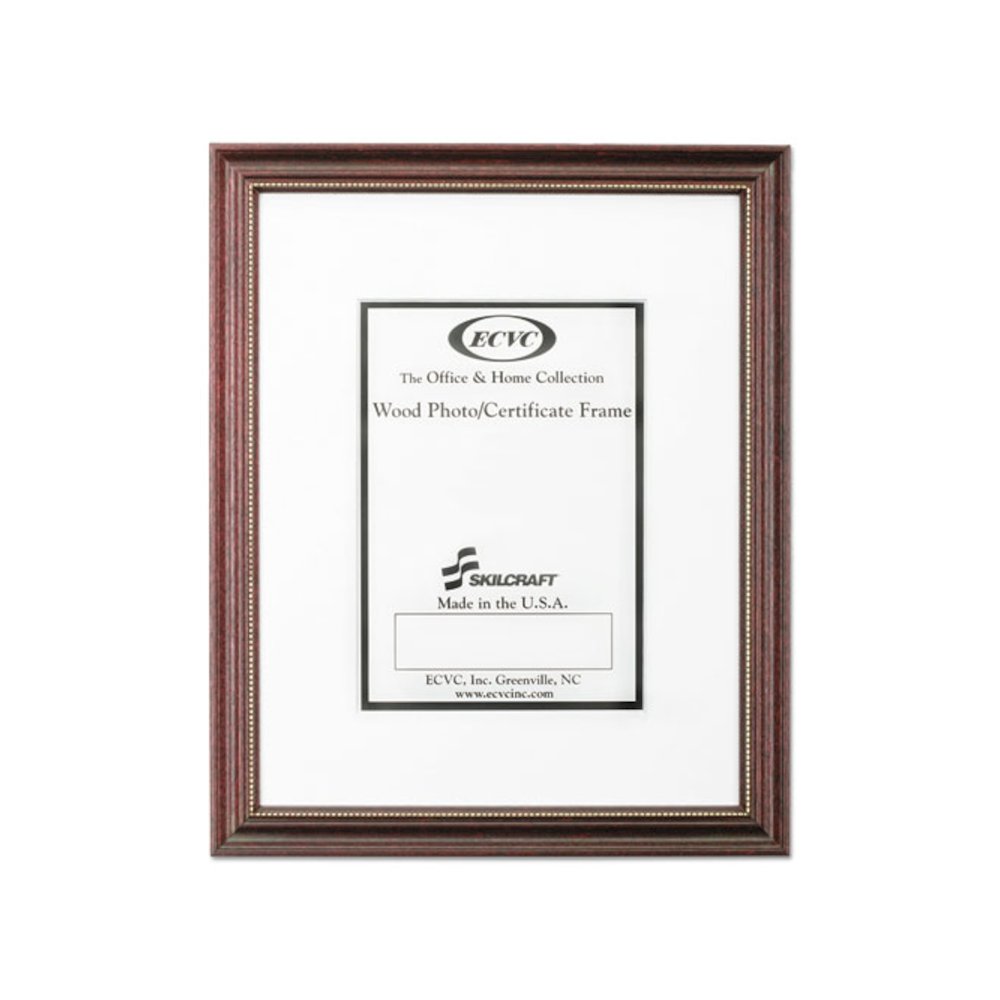 7105014246478, SKILCRAFT Mahogany Frames, Certificate/Photo, 11 x 14, 12/Carton. Picture 1