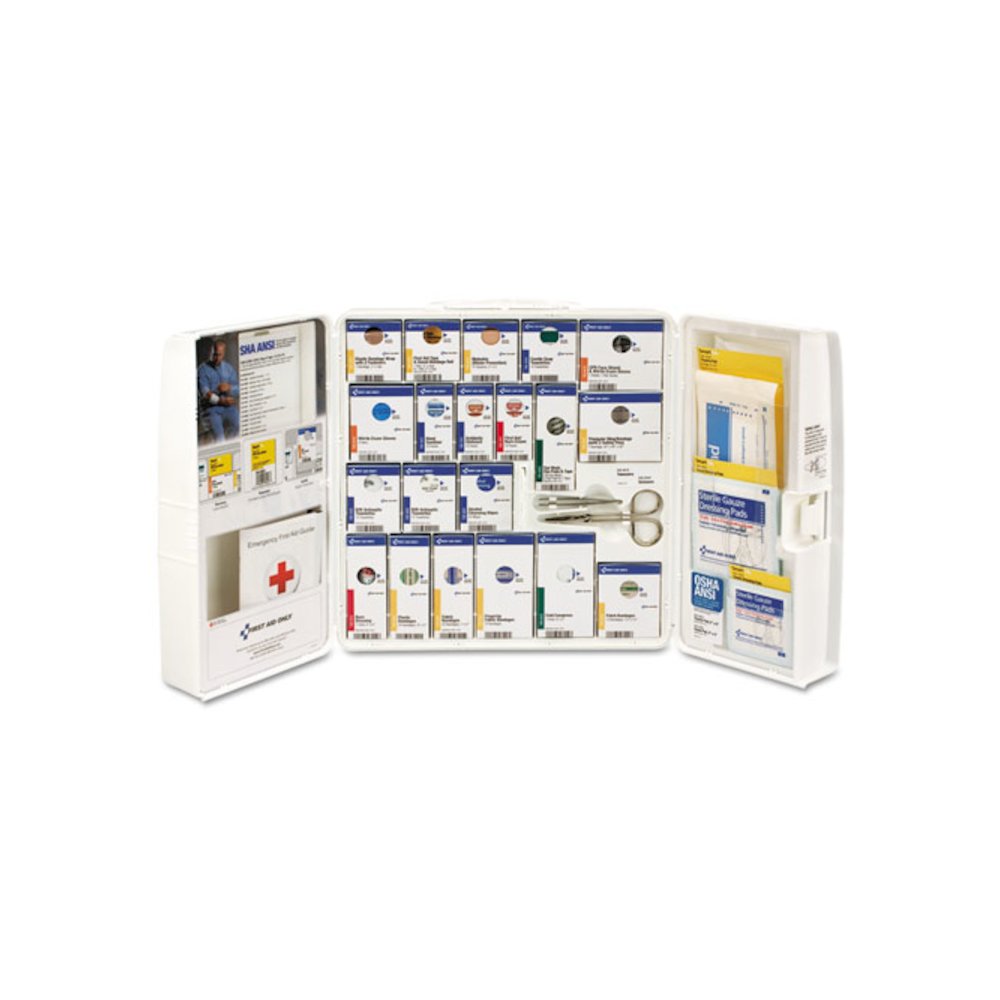 ANSI 2021 SmartCompliance General Business First Aid Station for 50 People, without Medication, 202 Pieces, Plastic Case. Picture 2