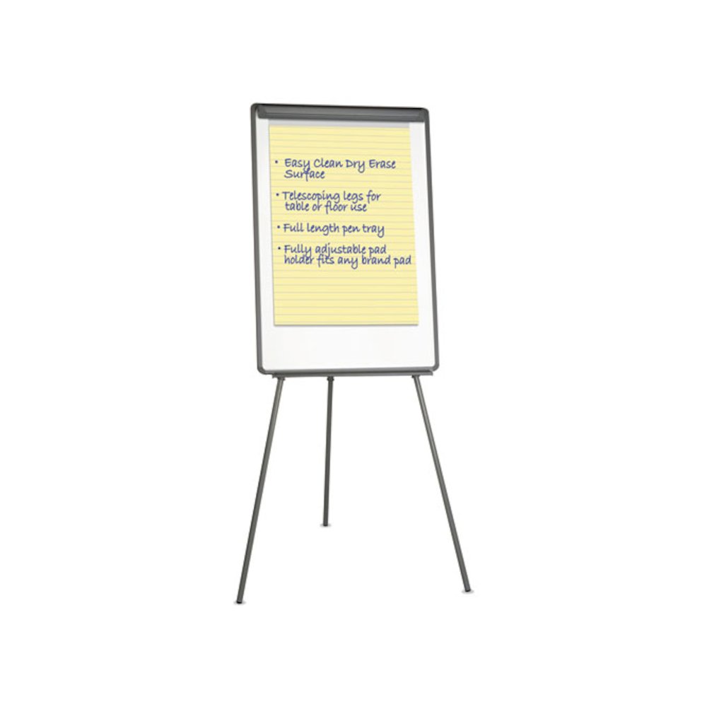 Dry Erase Board with Tripod Easel, 29" x 41", White Surface. Picture 1