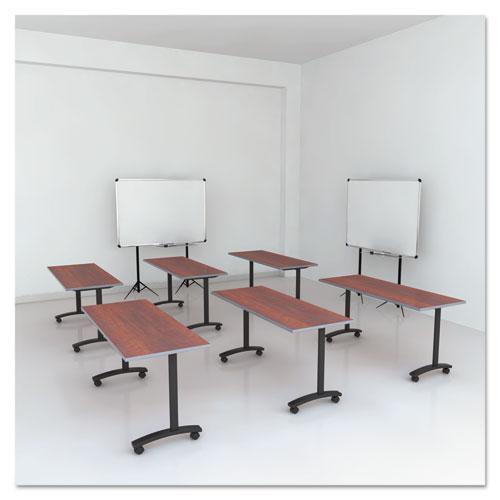 Reversible Laminate Table Top, Rectangular, 59.5w x 23.63,Medium Cherry/Mahogany. Picture 7
