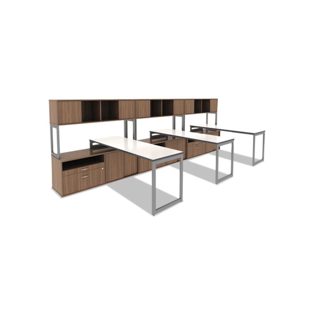 Reversible Laminate Table Top, Rectangular, 71.5w x 23.63d, White/Gray. Picture 8