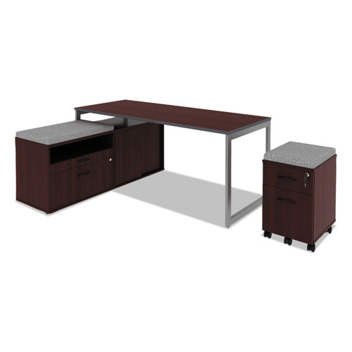 Reversible Laminate Table Top, Rectangular, 71.5 x 29.5, Medium Cherry/Mahogany. Picture 4