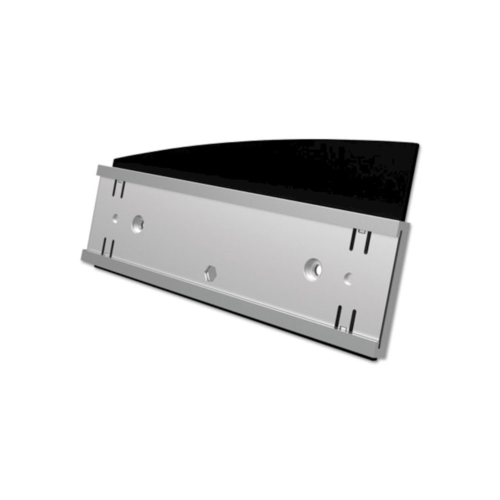 Interior Image Anti-Glare Sign Holder, Landscape, 8.5" x 2" Insert, Black/Silver. Picture 7