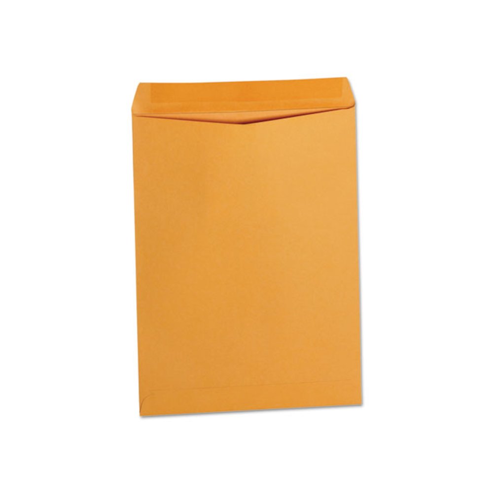 Catalog Envelope, 28 lb Bond Weight Kraft, #10 1/2, Square Flap, Gummed Closure, 9 x 12, Brown Kraft, 250/Box. Picture 1