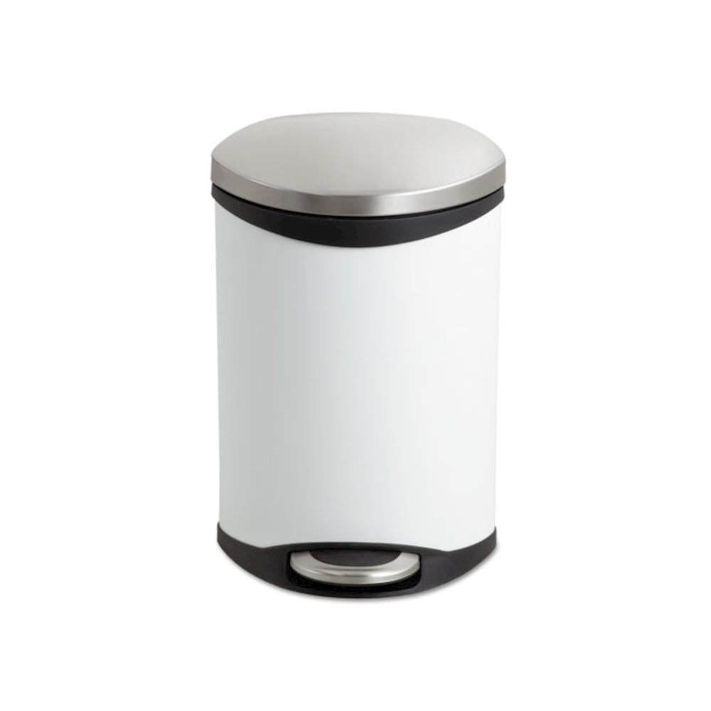 Step-On Medical Receptacle, 3 gal, Steel, White. Picture 6
