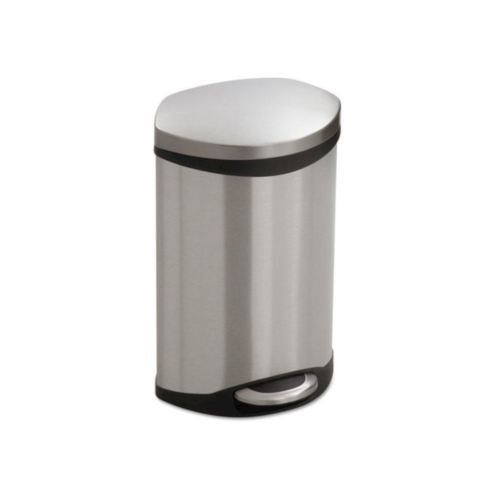 Step-On Medical Receptacle, 3 gal, Steel, Stainless Steel. Picture 1