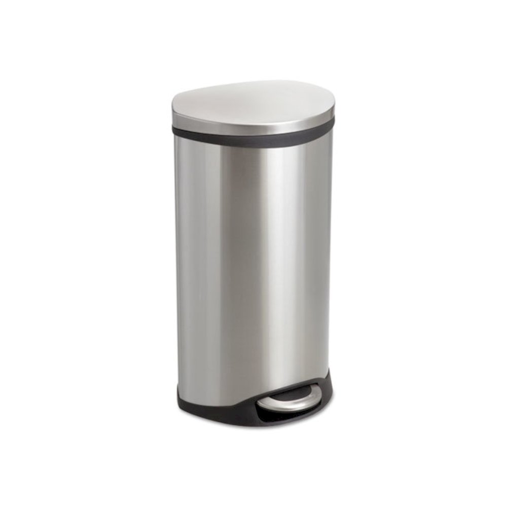 Step-On Medical Receptacle, 7.5 gal, Steel, Stainless Steel. Picture 1