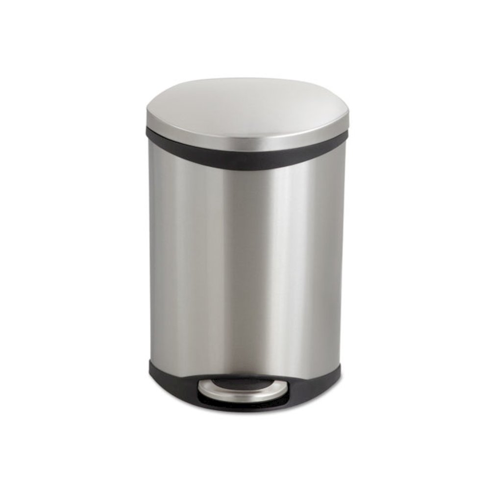 Step-On Medical Receptacle, 3 gal, Steel, Stainless Steel. Picture 2