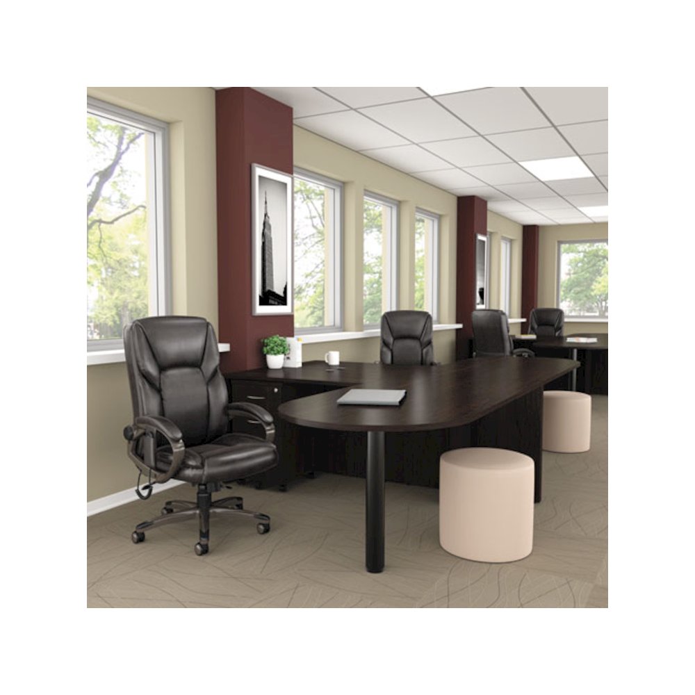 Alera Valencia Series Mobile Pedestal File, Left/Right, 3-Drawer: Box/Box/File, Legal/Letter, Espresso, 15.88 x 20.5 x 28.38. Picture 7