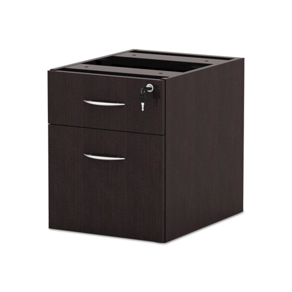 Alera Valencia Series Hanging Pedestal File, Left/Right, 2-Drawers: Box/File, Legal/Letter, Espresso, 15.63" x 20.5" x 19.25". Picture 3