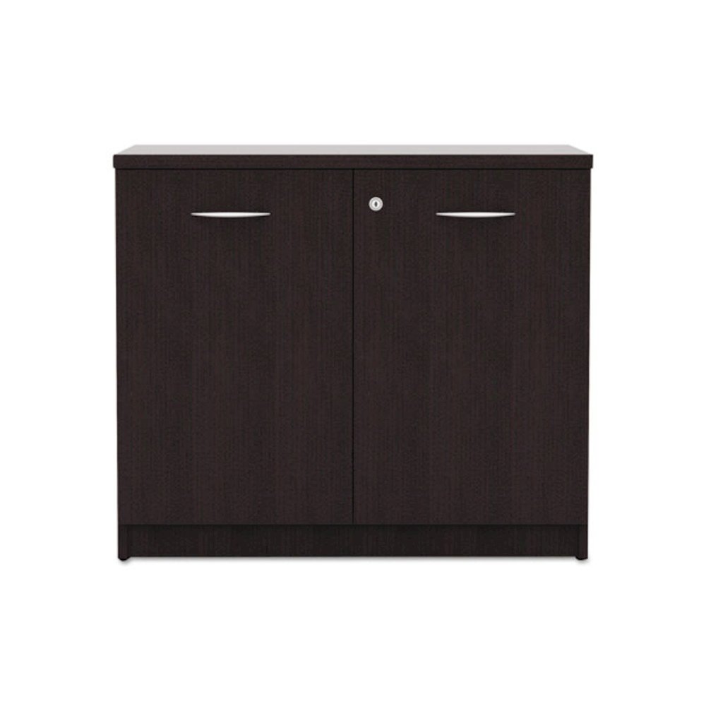 Alera Valencia Series Storage Cabinet, 34.13w x 22.78d x 29.5h, Espresso. Picture 2