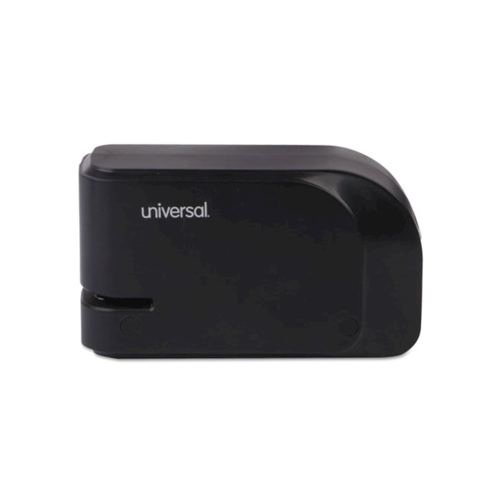 Half-Strip Electric Stapler with Staple Channel Release Button, 20-Sheet Capacity, Black. Picture 2