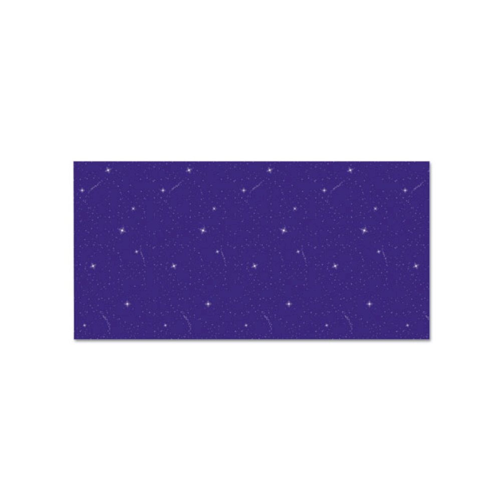 Fadeless Designs Bulletin Board Paper, Night Sky, 50 ft x 48", Blue/Silver. Picture 1