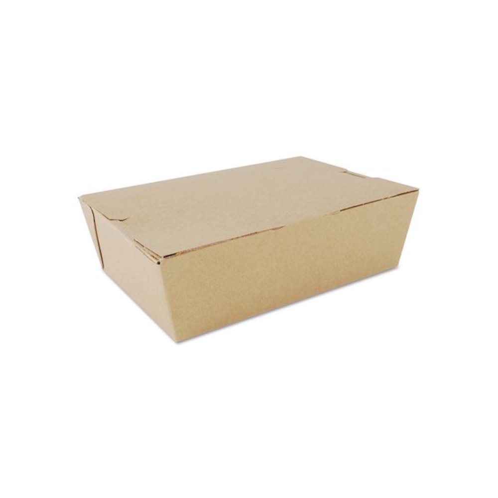 ChampPak Carryout Boxes, #3, 7.75 x 5.5 x 2.5, Brown, Paper, 200/Carton. Picture 1