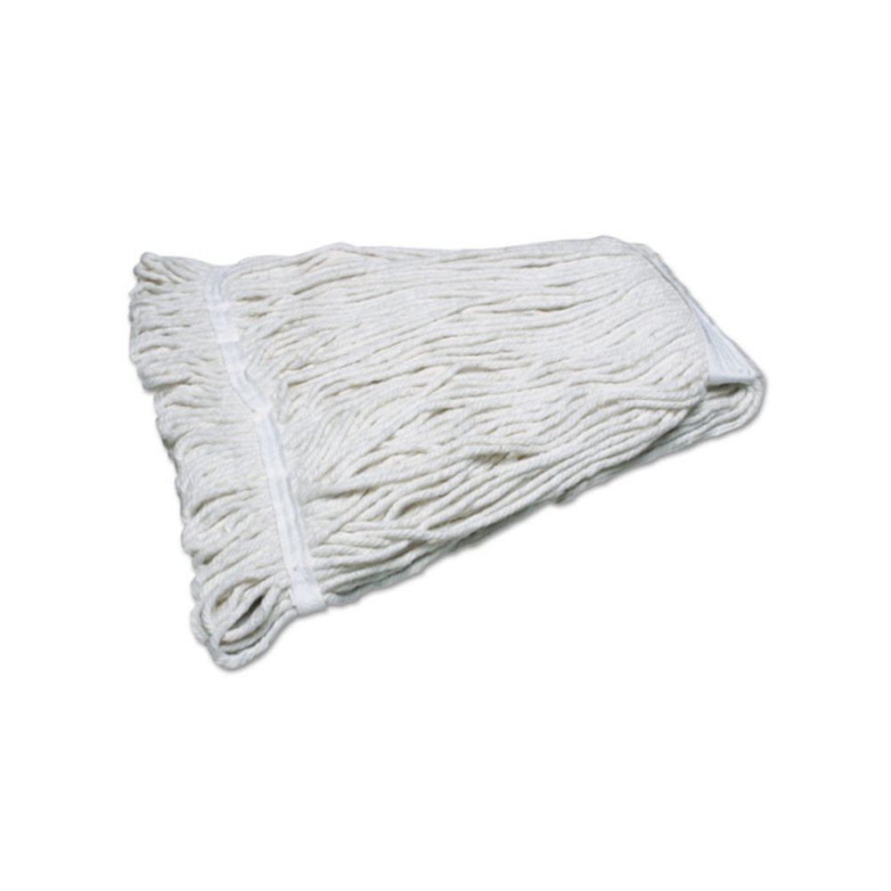 7920014378636, SKILCRAFT, Looped End Mop Head, 6.5 x 16.5, Natural. Picture 1