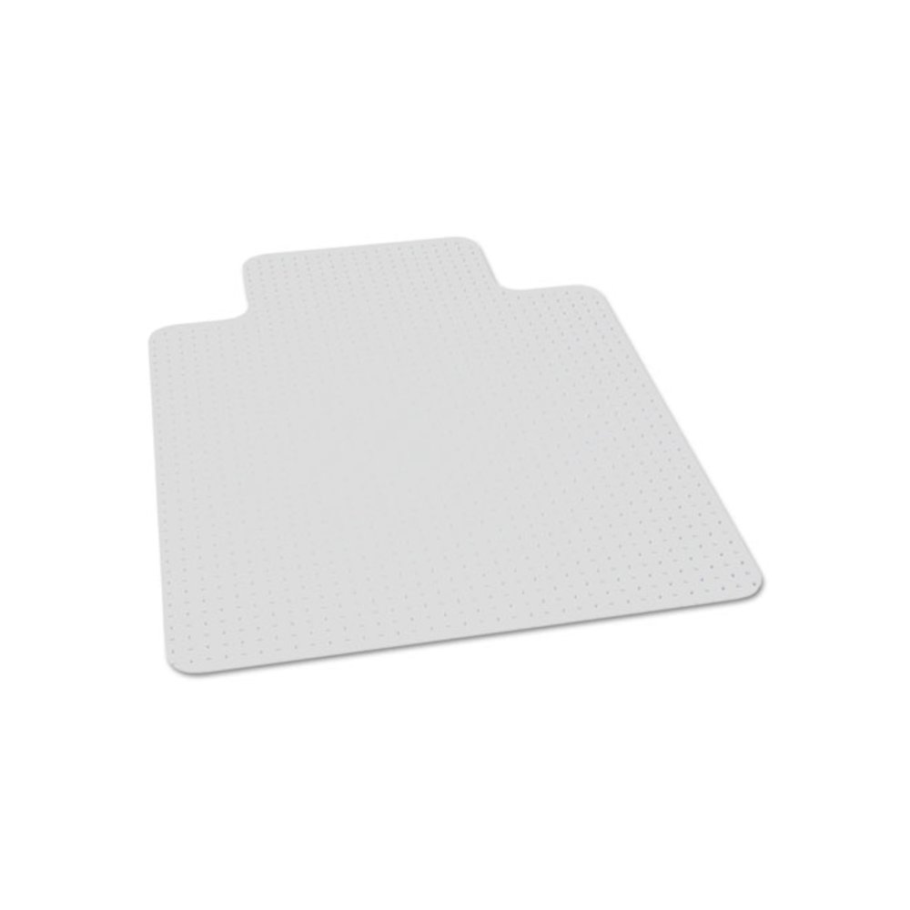 7220016568328, SKILCRAFT Biobased Chairmat for Low to Medium Pile Carpeted Floors, Rectangular with Lip, 45" x 53", Clear. Picture 1