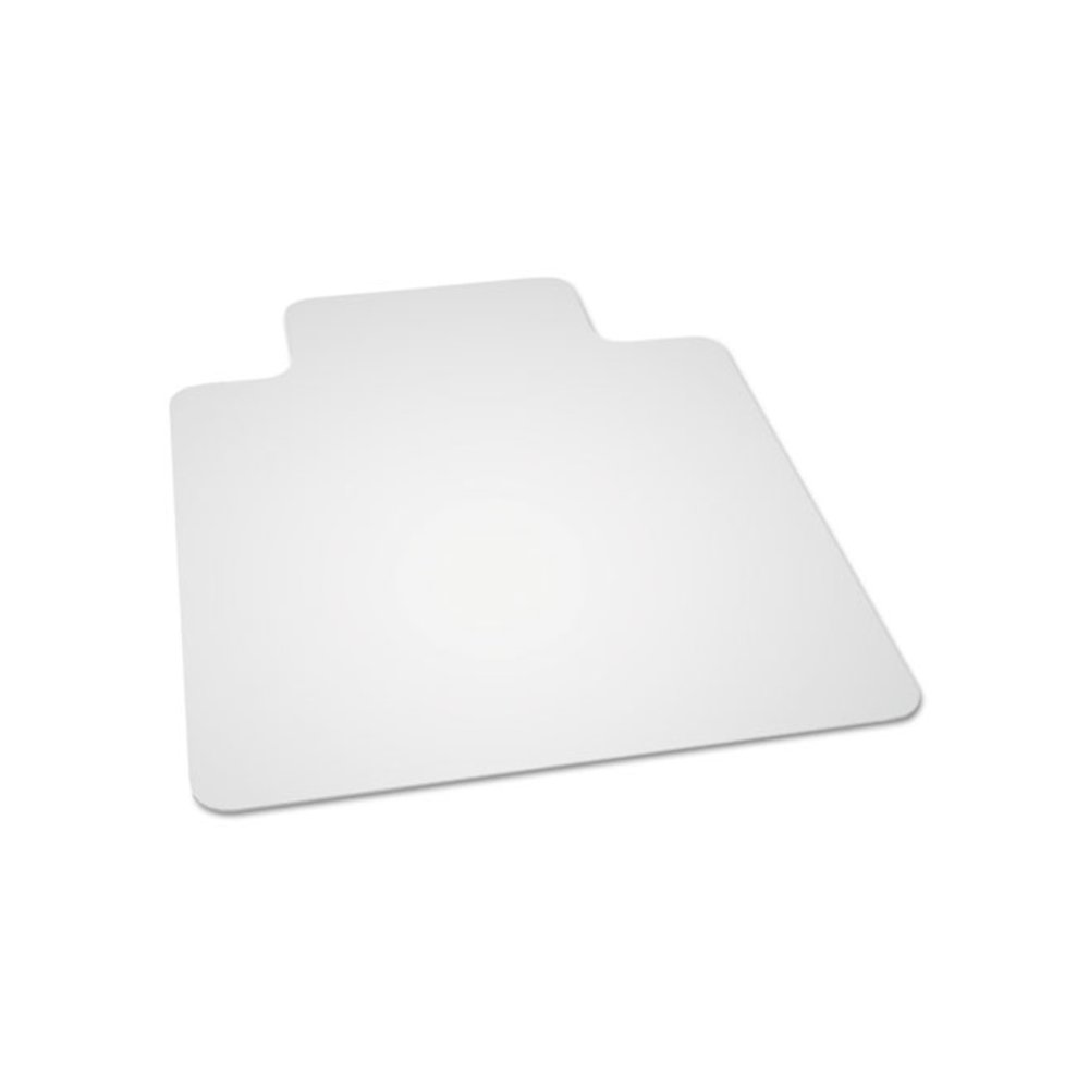 7220016568320, SKILCRAFT Biobased Chairmat for Hard Floors, Rectangular with Lip, 45" x 53", Clear. Picture 1