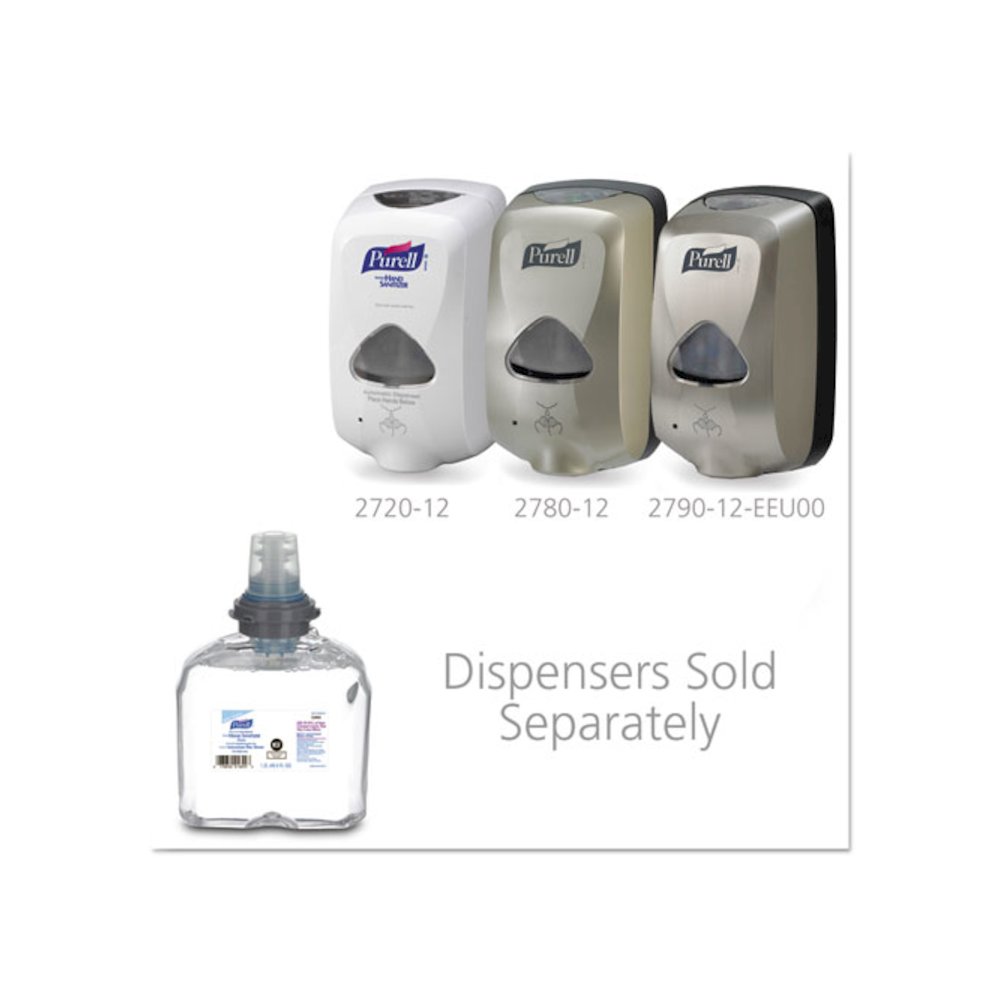 Advanced Hand Sanitizer E3-Rated Foam, 1,200 mL Refill, Fragrance-Free, 2/Carton. Picture 3