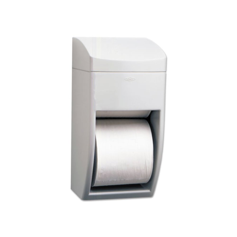 Matrix Series Two-Roll Tissue Dispenser, 6.25 x 6.88 x 13.5, Gray. Picture 1