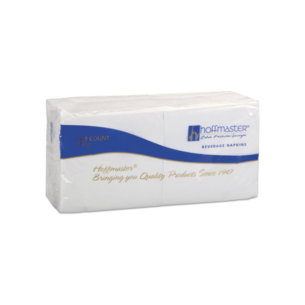 Embossed Beverage Napkins, 2-Ply, 9.5 x 9.5, White, 1,000/Carton. Picture 2