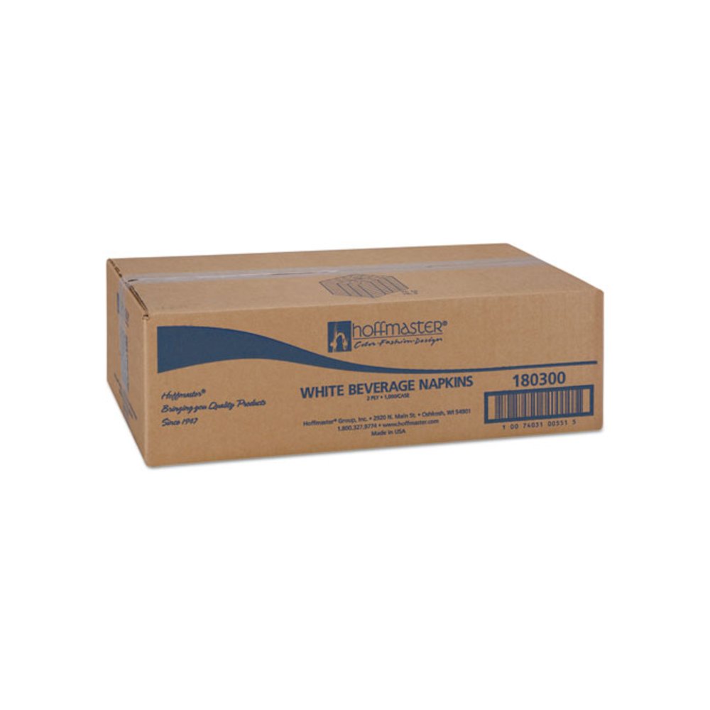 Embossed Beverage Napkins, 2-Ply, 9.5 x 9.5, White, 1,000/Carton. Picture 3