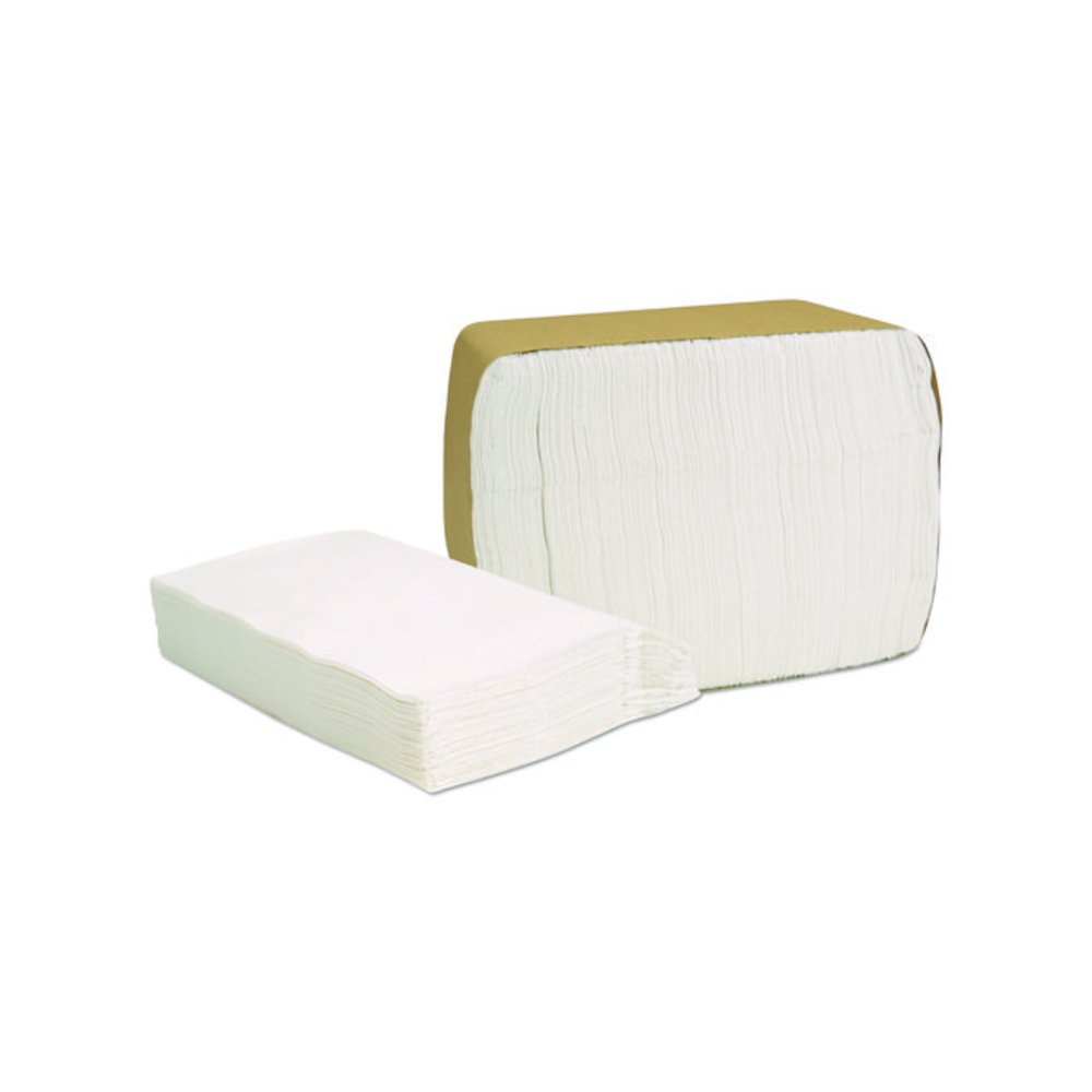 Select Full Fold II Napkins, 1-Ply, 12 x 12, White, 375/Pack, 24/Carton. Picture 3