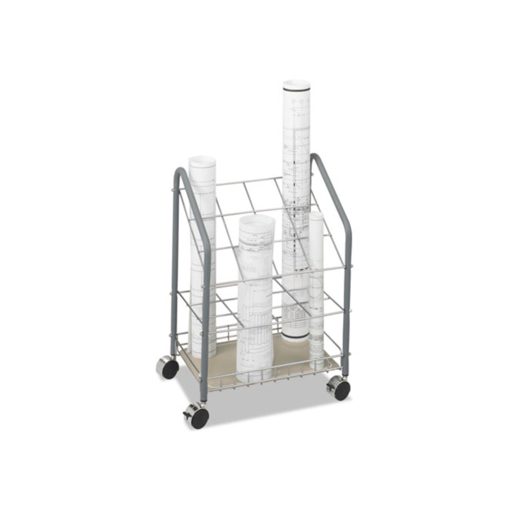Wire Roll/Files, 12 Compartments, 18w x 12.75d x 24.5h, Gray. Picture 2