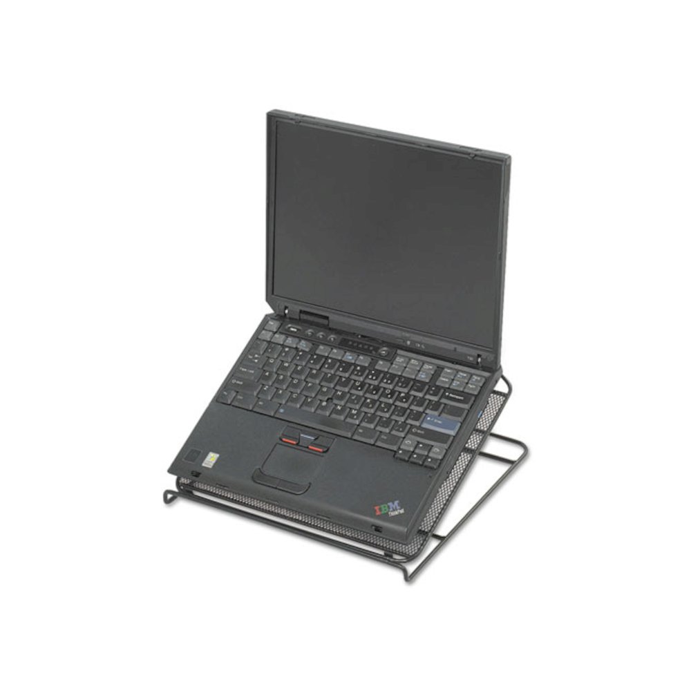 Onyx Mesh Laptop Stand, 12.25" x 12.25" x 2", Black. Picture 2