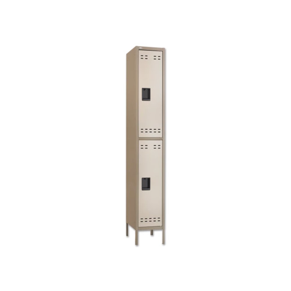 Double-Tier Locker, 12w x 18d x 78h, Two-Tone Tan. Picture 1
