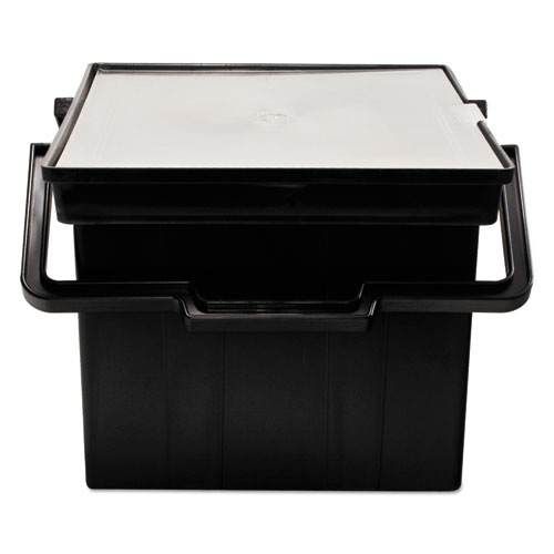 Companion Portable File, Letter/Legal Files, 17" x 14" x 11", Black. Picture 4