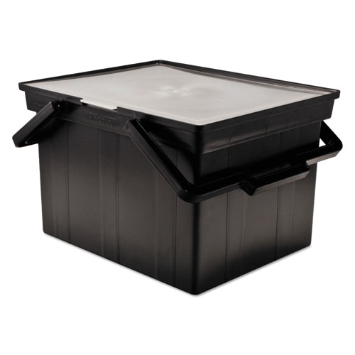 Companion Portable File, Letter/Legal Files, 17" x 14" x 11", Black. Picture 1