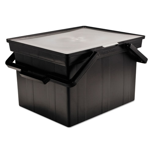 Companion Portable File, Letter/Legal Files, 17" x 14" x 11", Black. Picture 5