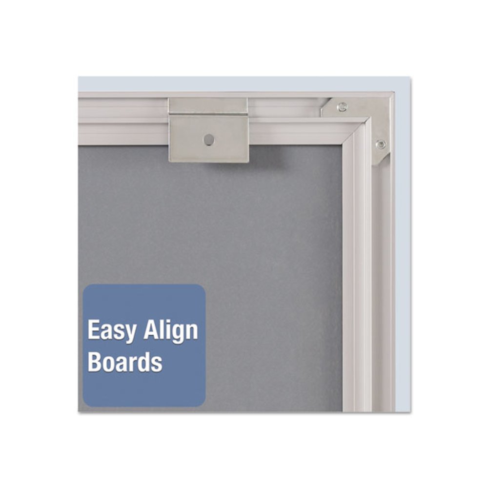 Matrix Magnetic Boards, 16" x 16", White Surface, Satin Aluminum Frame. Picture 5