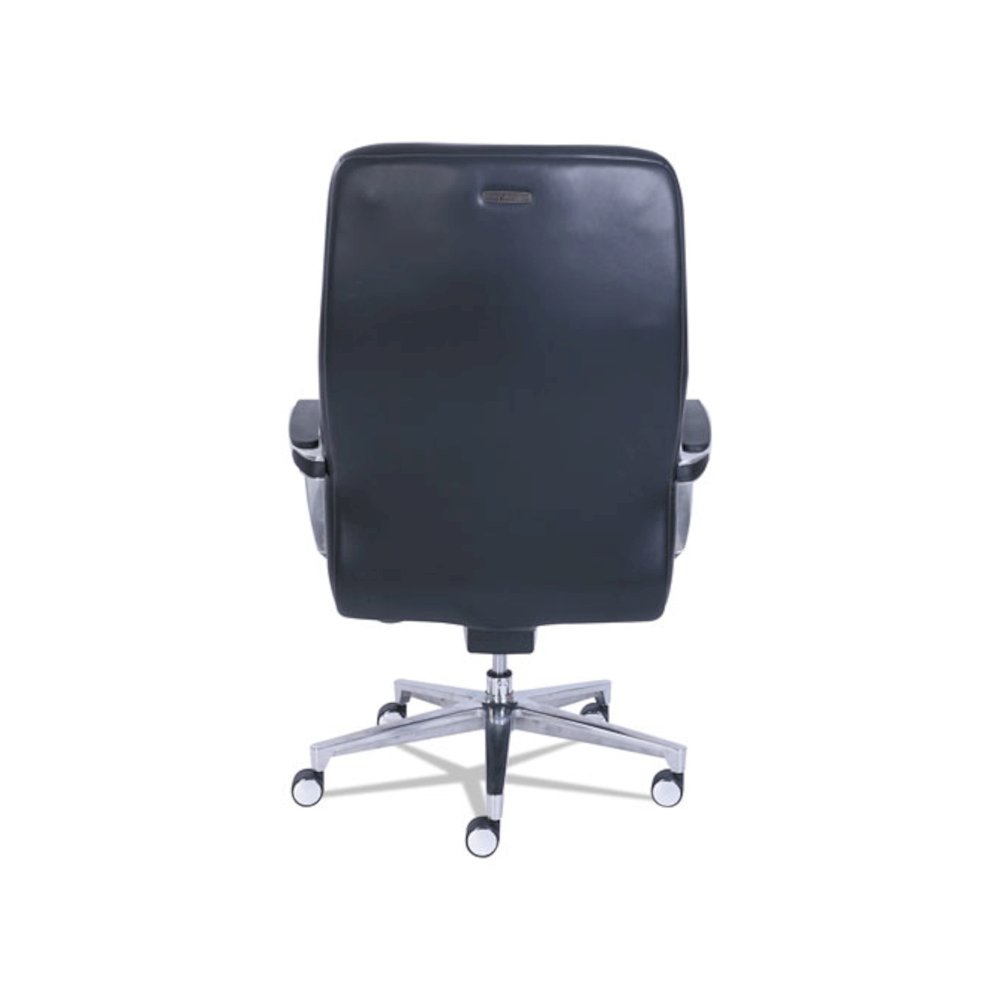 Commercial 2000 Big/Tall Executive Chair, Supports Up to 400 lb, 20.5" to 23.5" Seat Height, Black Seat/Back, Silver Base. Picture 6