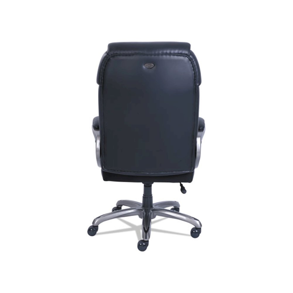 Cosset Big and Tall Executive Chair, Supports Up to 400 lb, 19" to 22" Seat Height, Black Seat/Back, Slate Base. Picture 7