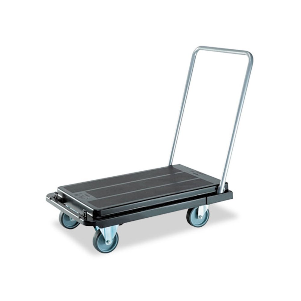 Heavy-Duty Platform Cart, 300 lb Capacity, 21 x 32.5 x 37.5, Black. Picture 1