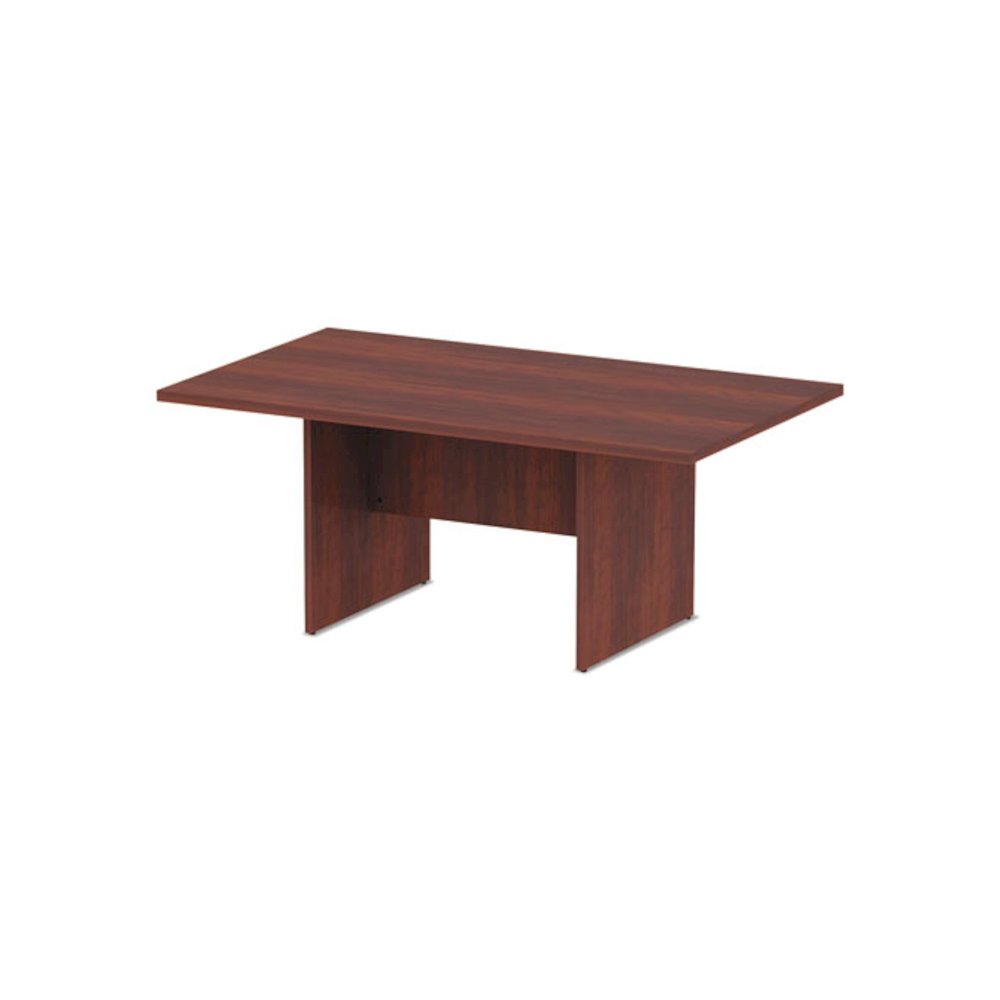 Alera Valencia Series Conference Table, Rectangular, 70.88w x 41.38d x 29.5h, Medium Cherry. Picture 2