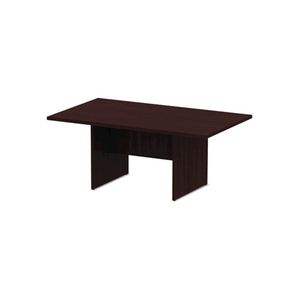 Alera Valencia Series Conference Table, Rectangular, 70.88w x 41.38d x 29.5h, Mahogany. Picture 2